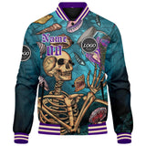 Custom Varsity Jacket Letterman jacket for Men, Women and Youth Aqua