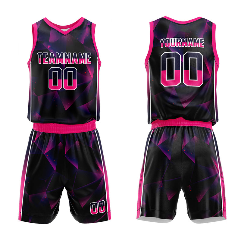 Custom Basketball Jersey Uniform Suit Printed Your Logo Name Number Black-Gold