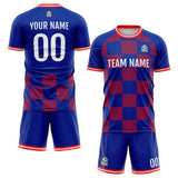 Custom Soccer Jerseys for Men Women Personalized Soccer Uniforms for Adult and Kid Red-Royal