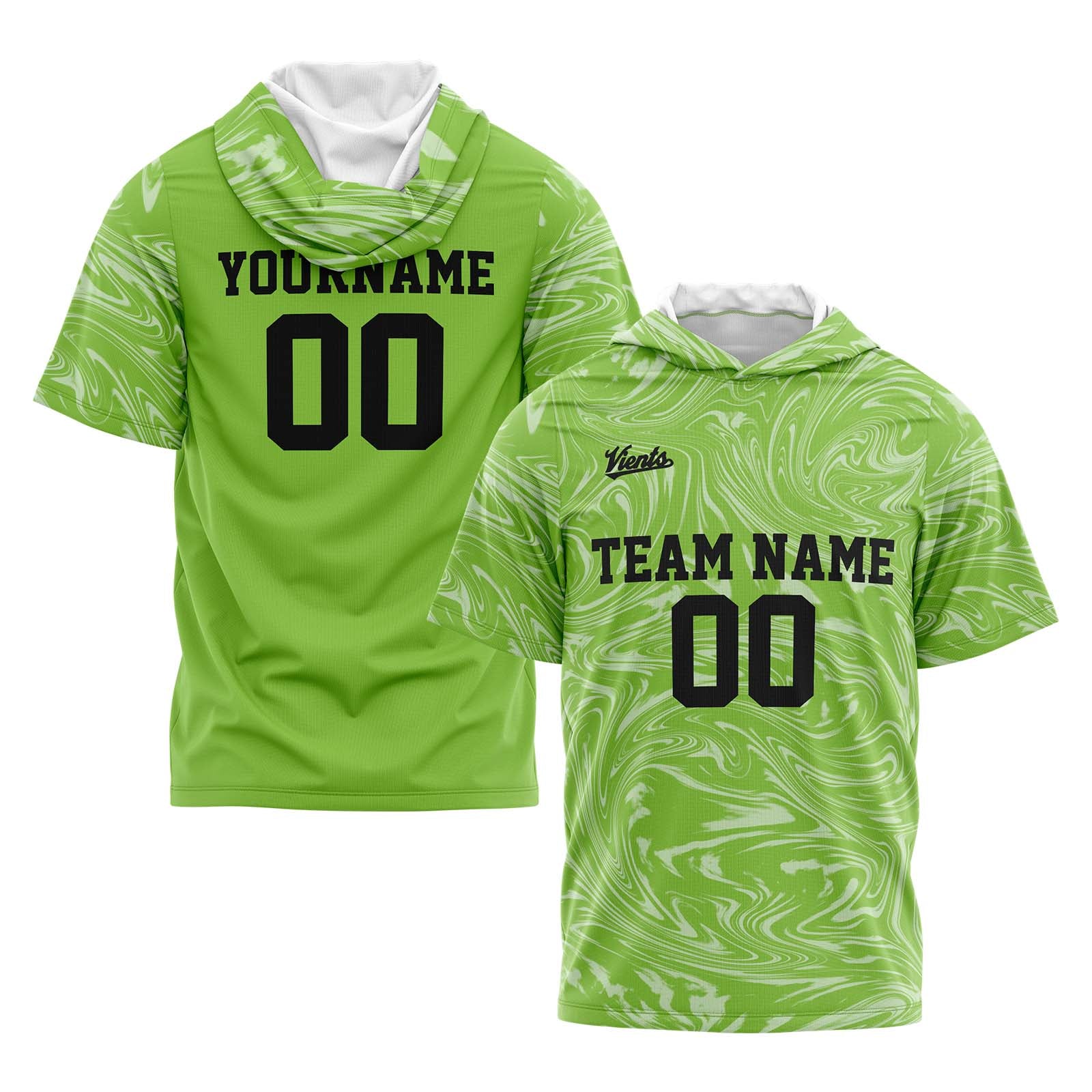 Custom Green Sleeve Hoodies for Men Women Shirts with Hoods Printed Name Logo enthsush