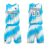 Custom Basketball Jersey Uniform Suit Printed Your Logo Name Number Light Blue