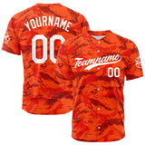 Custom Full Print Design Authentic Baseball Jersey orange