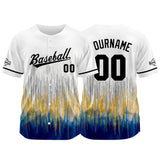 Custom Full Print Design Authentic Baseball Jersey white-blue-cream