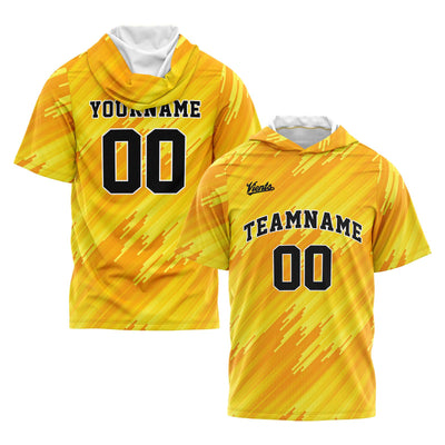 Custom Yellow Sleeve Hoodies for Men Women Shirts with Hoods Printed Name Logo enthsush