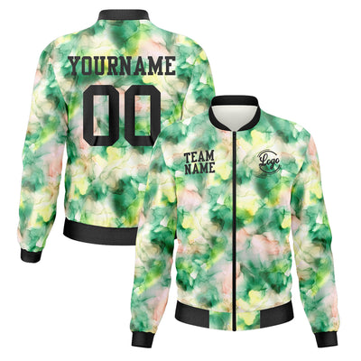 Custom Long Sleeve Windbreaker Jackets Uniform Printed Your Logo Name Number Halo dyeing enthsush