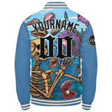 Custom Varsity Jacket Letterman jacket for Men, Women and Youth Light Blue