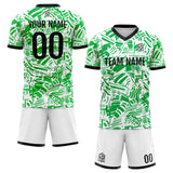 Custom Soccer Jerseys for Men Women Personalized Soccer Uniforms for Adult and Kid Green&White&Black