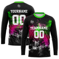 Custom Basketball Soccer Football Shooting Long T-Shirt for Adults and Kids Black enthsush