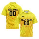 Custom Yellow Sleeve Hoodies for Men Women Shirts with Hoods Printed Name Logo