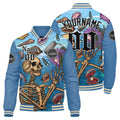 Custom Varsity Jacket Letterman jacket for Men, Women and Youth Light Blue enthsush