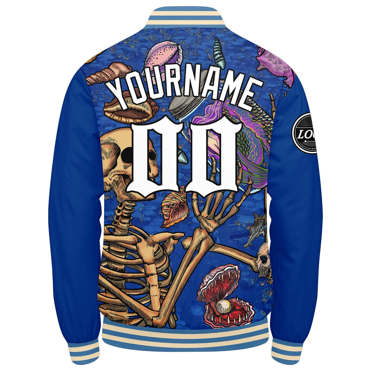 Custom Varsity Jacket Letterman jacket for Men, Women and Youth Blue enthsush