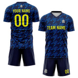 Custom Soccer Jerseys for Men Women Personalized Soccer Uniforms for Adult and Kid Navy&Yellow