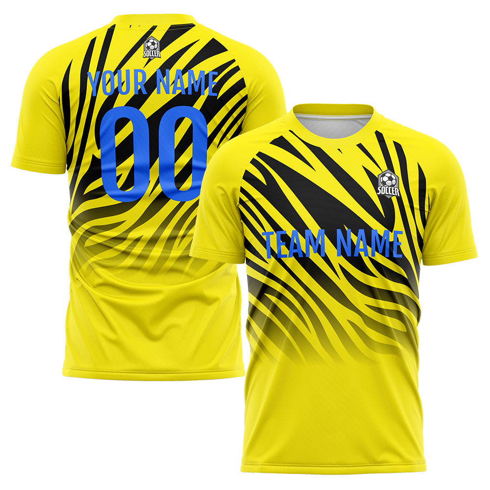 Custom Soccer Jerseys for Men Women Personalized Soccer Uniforms for Adult and Kid Yellow&Black enthsush