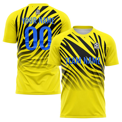 Custom Soccer Jerseys for Men Women Personalized Soccer Uniforms for Adult and Kid Yellow&Black enthsush