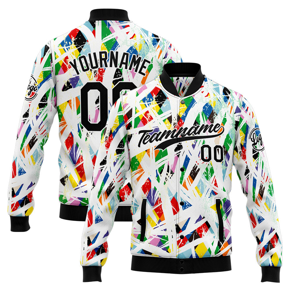 Personalized Custom Men's Jacket Customize Your Team Name, Logo, and Number enthsush