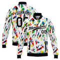 Personalized Custom Men's Jacket Customize Your Team Name, Logo, and Number enthsush