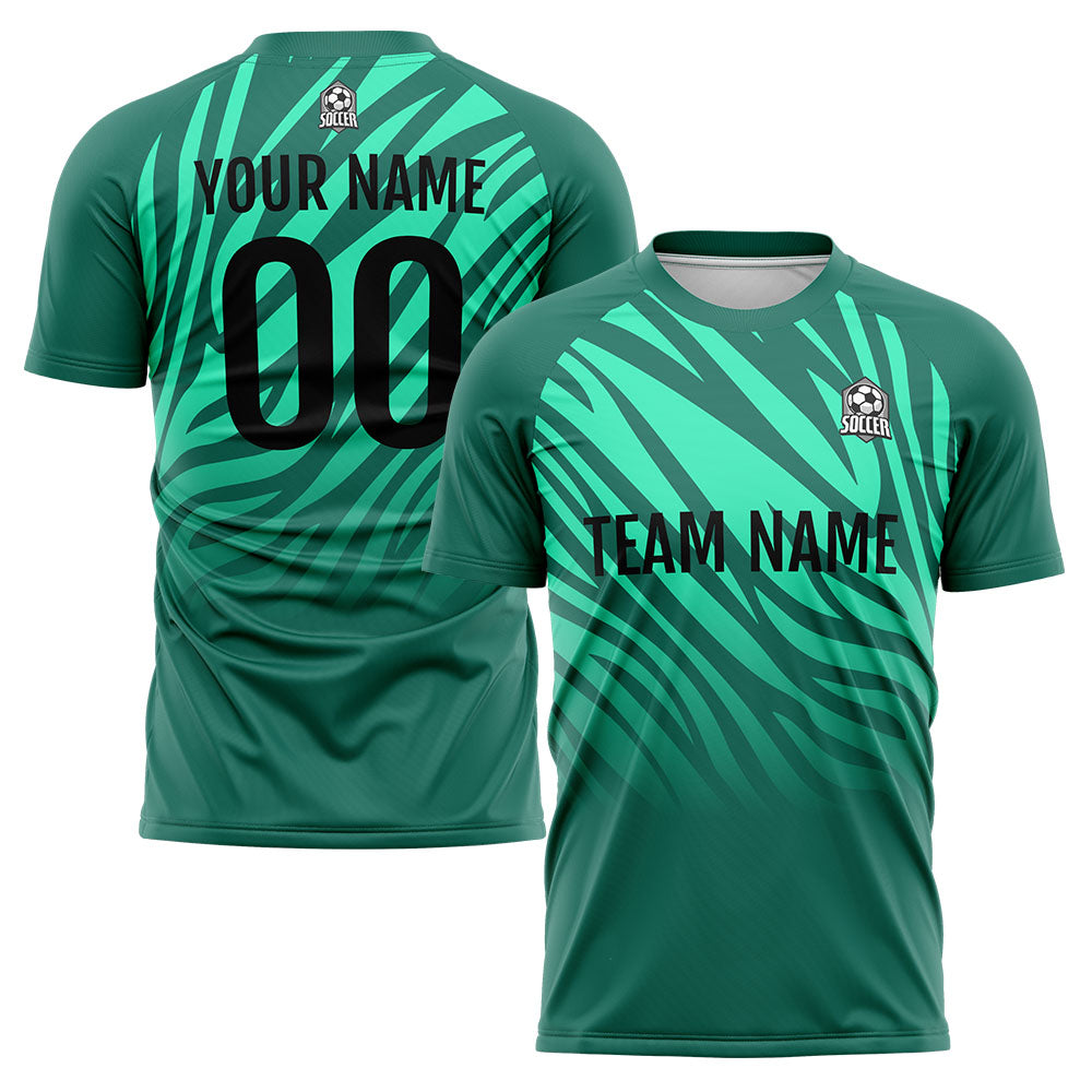 Custom Soccer Jerseys for Men Women Personalized Soccer Uniforms for Adult and Kid Green enthsush