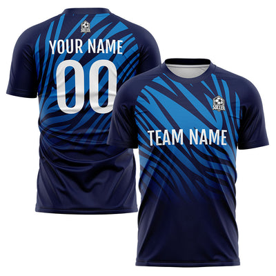 Custom Soccer Jerseys for Men Women Personalized Soccer Uniforms for Adult and Kid Navy&Royal enthsush