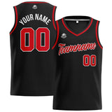 Custom Stitched Basketball Jersey for Men, Women  And Kids Black-Red