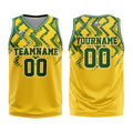 Custom Yellow Green Basketball Jersey Uniform Suit Printed Your Logo Name Number enthsush