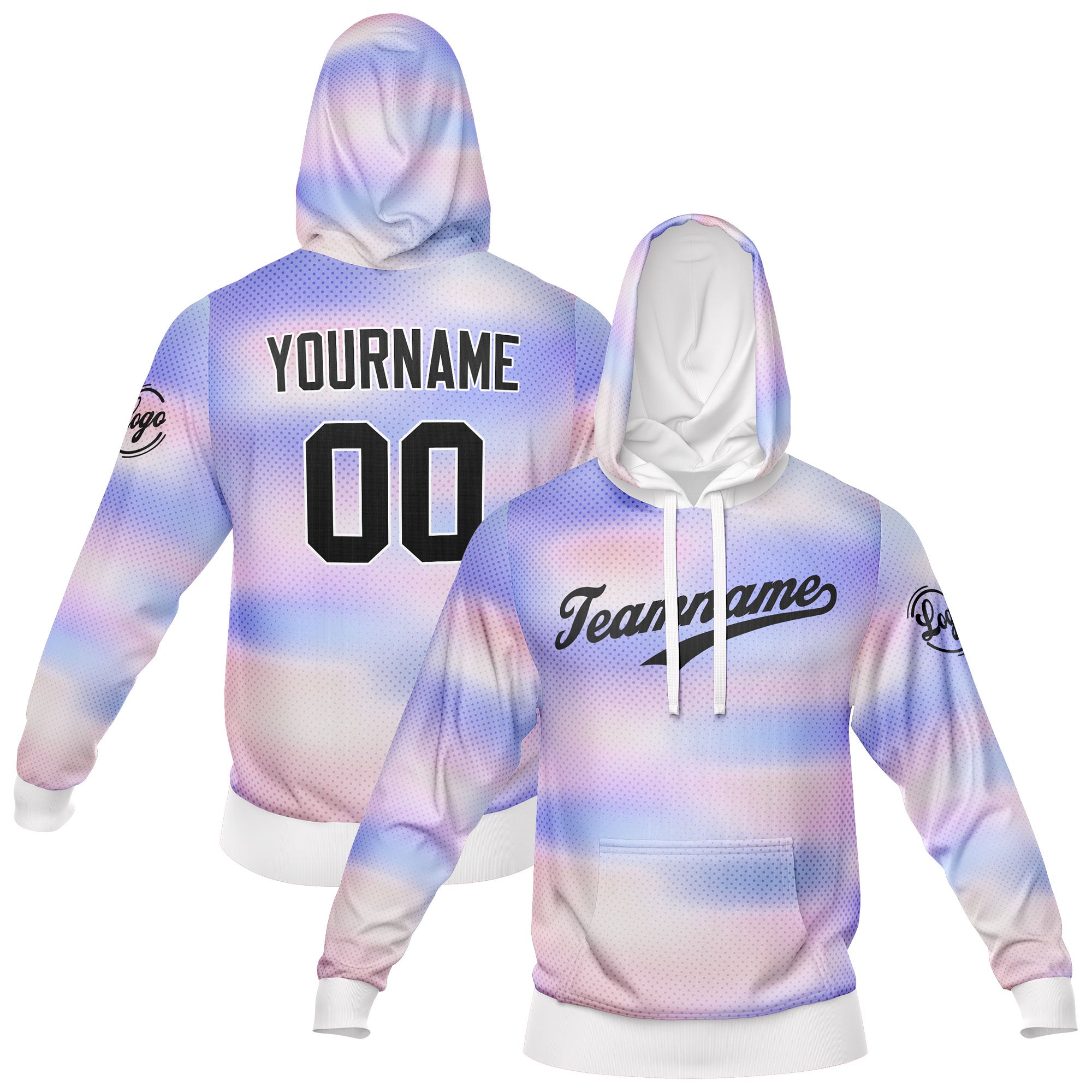 Custom Light Purple Sweatshirt Hoodie For Men Women Girl Boy Print Your Logo Name Number enthsush