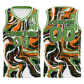 Custom Green Orange Basketball Jersey Uniform Suit Printed Your Logo Name Number enthsush