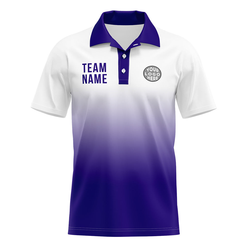 Custom Purple Football Polo Shirts Add Your Unique Logo/Name/Number enthsush