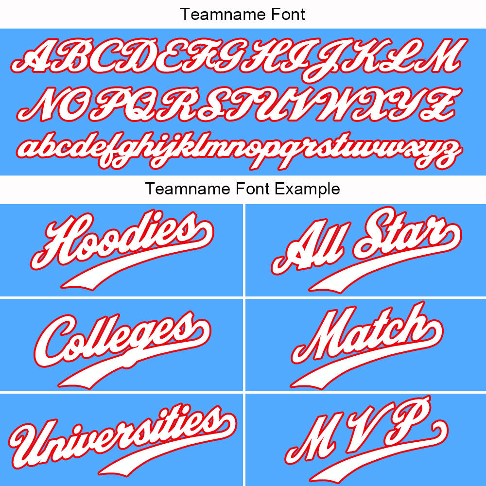 Custom Light Blue Sweatshirt Hoodie For Men Women Girl Boy Print Your Logo Name Number enthsush
