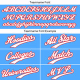 Custom Light Blue Sweatshirt Hoodie For Men Women Girl Boy Print Your Logo Name Number