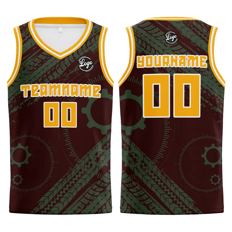 Custom Burgundy Basketball Jersey Uniform Suit Printed Your Logo Name Number