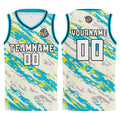Custom Cream Light Blue Basketball Jersey Uniform Suit Printed Your Logo Name Number enthsush