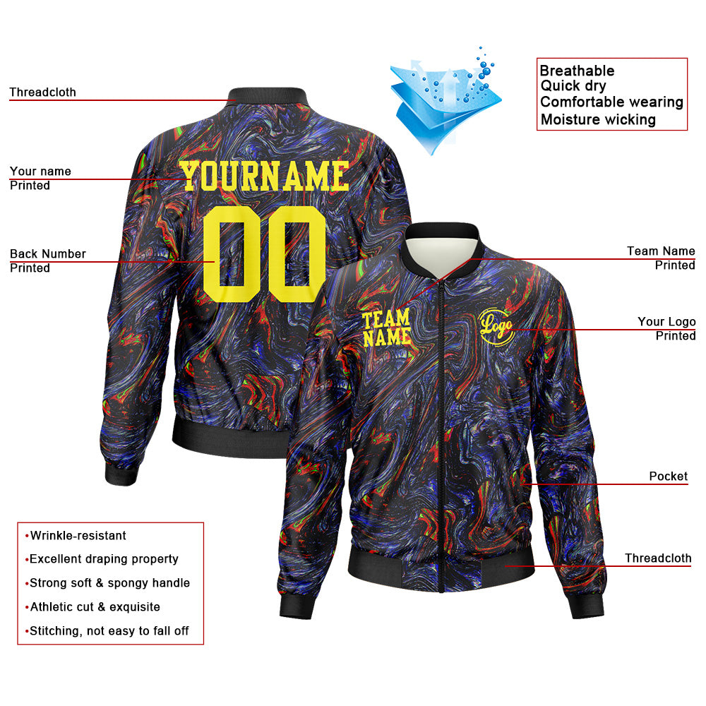 Custom Long Sleeve Windbreaker Jackets Uniform Printed Your Logo Name Number Fluid enthsush
