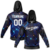 Custom Black Blue Sweatshirt Hoodie For Men Women Girl Boy Print Your Logo Name Number