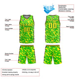 Custom Green Yellow Basketball Jersey Uniform Suit Printed Your Logo Name Number