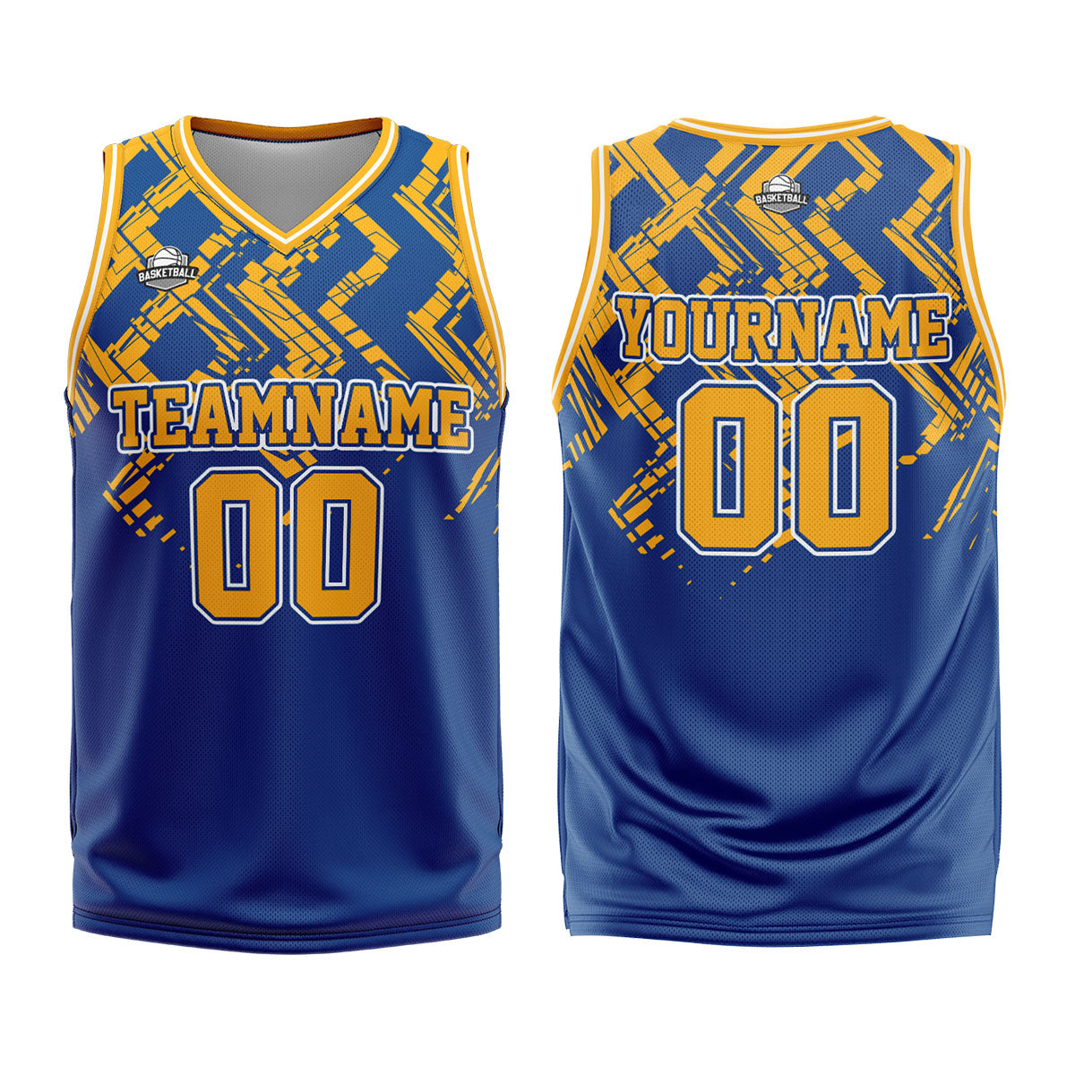 Custom Blue Orange Basketball Jersey Uniform Suit Printed Your Logo Name Number enthsush