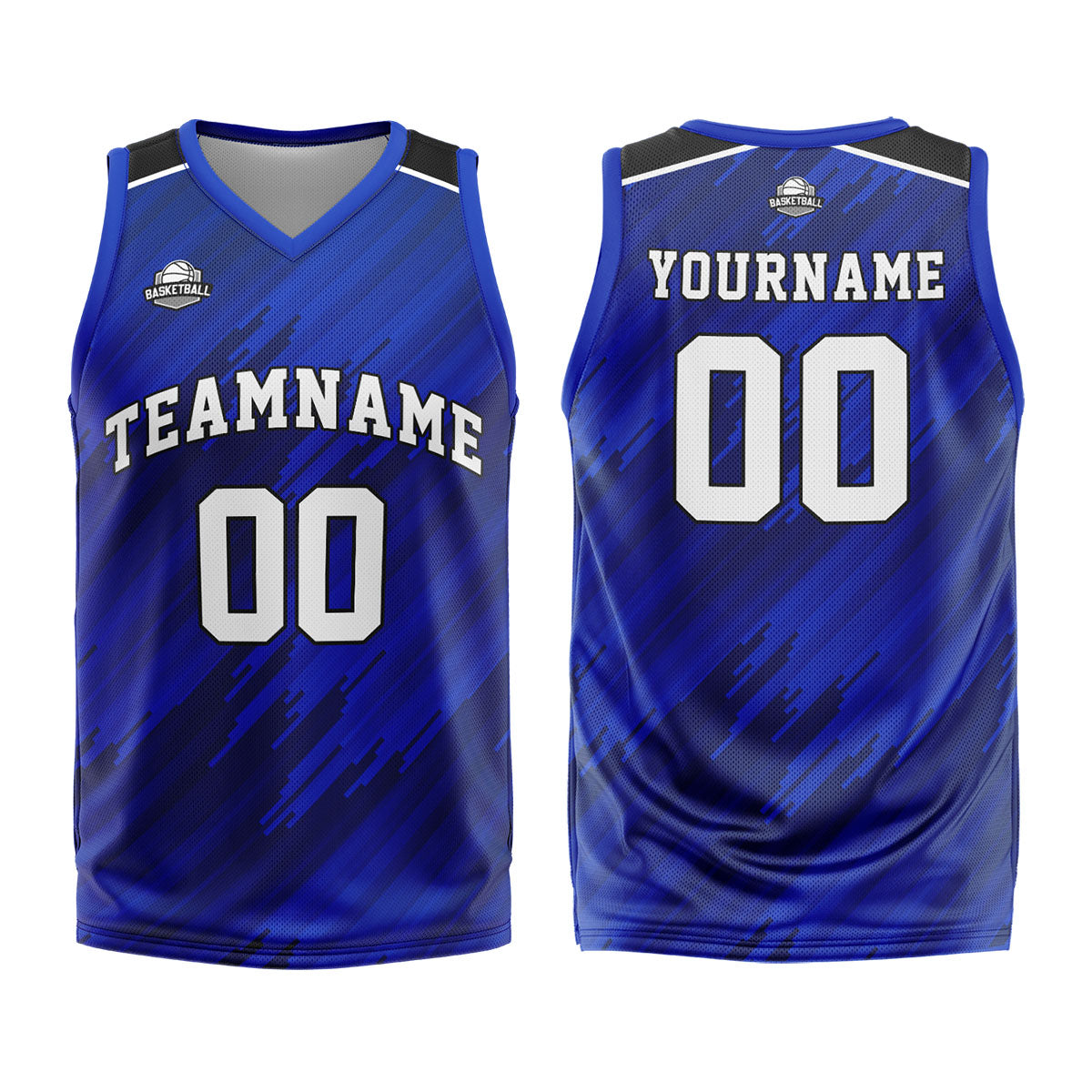 Custom Royal Basketball Jersey Uniform Suit Printed Your Logo Name Number enthsush