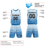 Custom Basketball Jersey Uniform Suit Printed Your Logo Name Number Blue