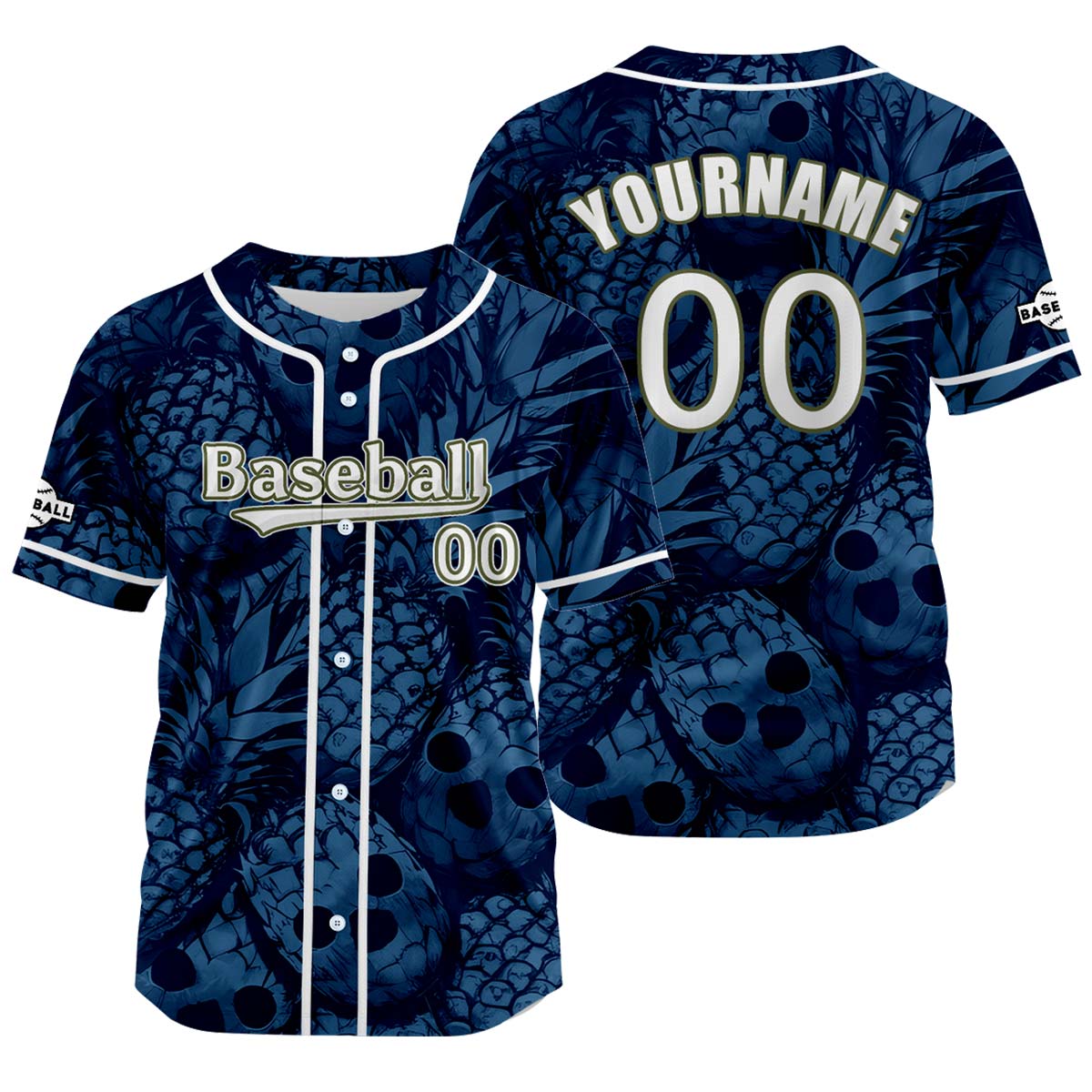 Custom Navy Blue Baseball Jersey Personalized Baseball Shirt for Men Women Kids Youth enthsush