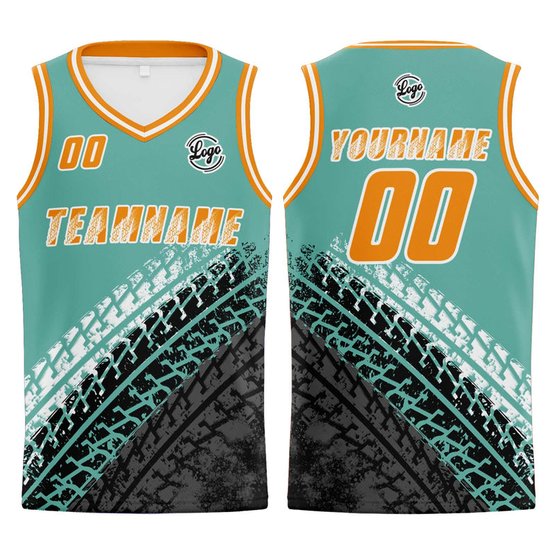 Custom Teal Basketball Jersey Uniform Suit Printed Your Logo Name Number