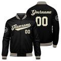 Custom Varsity Jacket Letterman jacket for Men, Women and Youth Grey Black Cream enthsush