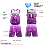 Custom Basketball Jersey Uniform Suit Printed Your Logo Name Number Purple