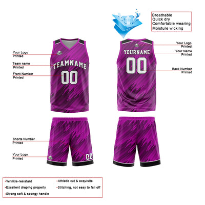 Custom Rose Reversible Basketball Suit for Adults and Kids Personalized Jersey enthsush