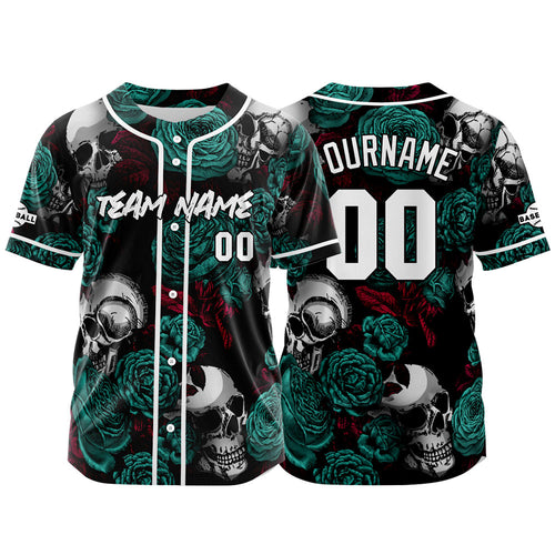 Custom Baseball Jersey Personalized Baseball Shirt for Men Women Kids Youth Teams Stitched and Print Green enthsush