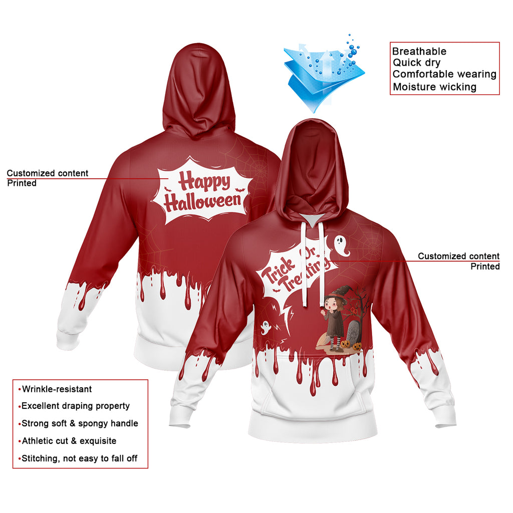 Custom Sweatshirt Hoodie Add Text and Design Personalized Halloween Hooded Sweatshirt enthsush