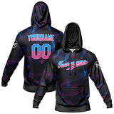 Custom Black Blue Sweatshirt Hoodie For Men Women Girl Boy Print Your Logo Name Number