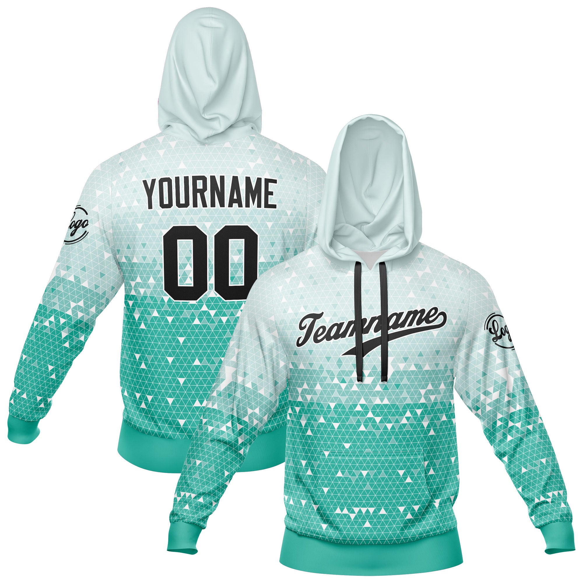 Custom Mint Green Sweatshirt Hoodie For Men Women Girl Boy Print Your Logo Name Number enthsush