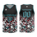 Custom Black Red Green Basketball Jersey Uniform Suit Printed Your Logo Name Number enthsush