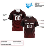 Custom Dark Red Sleeve Hoodies for Men Women Shirts with Hoods Printed Name Logo