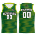 Custom Green Basketball Jersey Uniform Suit Printed Your Logo Name Number enthsush