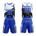 Custom Royal Basketball Jersey Uniform Suit Printed Your Logo Name Number enthsush